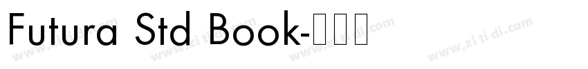 Futura Std Book字体转换
